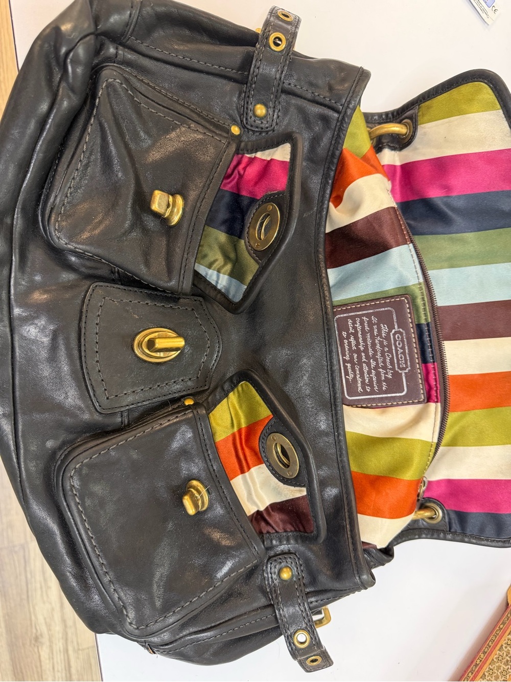 Vintage COACH Leigh 65th
Anniversary Legacy Shoulder
Bag - Picture 7 of 10